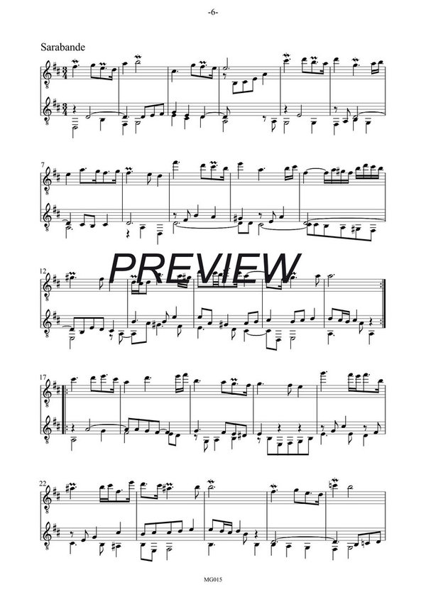 BACH Französische Suite No. 5, BWV 816