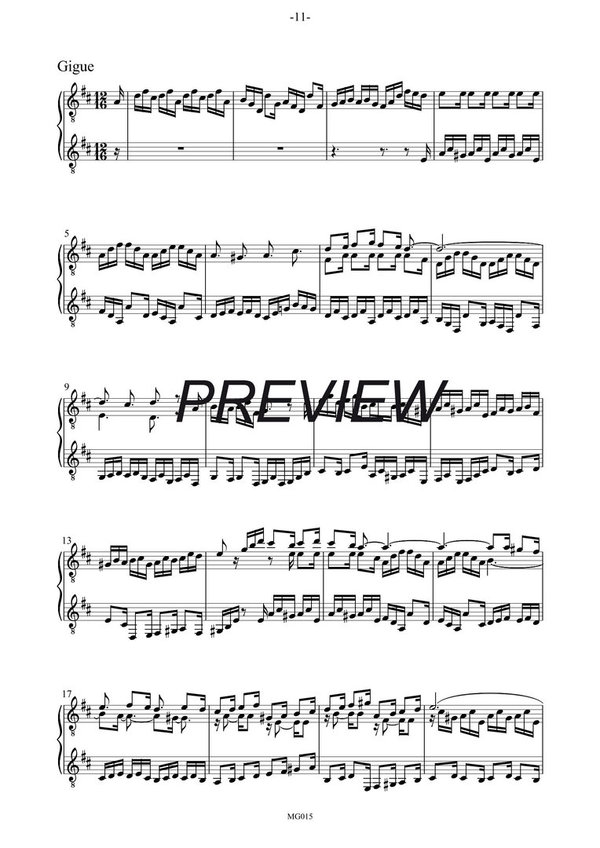 BACH Französische Suite No. 5, BWV 816
